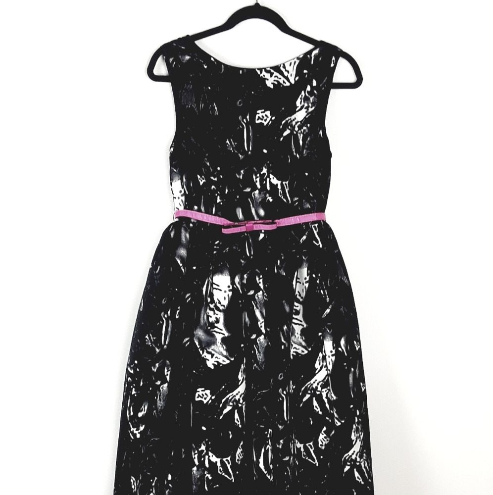Venus Printed Dress Long Sleeveless Dress Ball Gown Wedding  Evening Prom